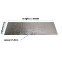 Thermal adhesive panel in fabric and reflective aluminum heat