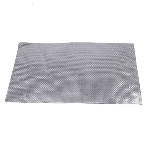 Thermal adhesive panel in fabric and reflective aluminum heat