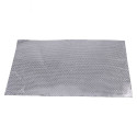 Thermal adhesive panel in fabric and reflective aluminum heat