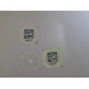 108 Adhesive labels hologram seals of guarantee and safety QR