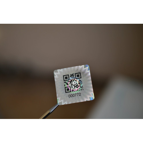 108 Adhesive labels hologram seals of guarantee and safety QR