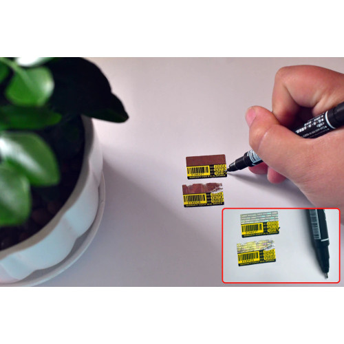 100 étiquettes adhésives garantissent le sceau avec numéro de