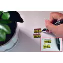 100 adhesive labels guarantee seal with serial ID, month and