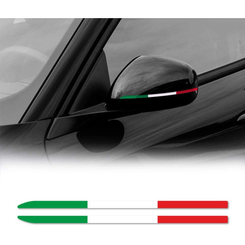 Tricolor Italy adhesive stripes for Alfa Romeo Giulia mirrors