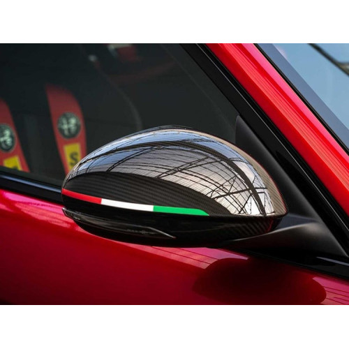 Tricolor Italy adhesive stripes for Alfa Romeo Giulia mirrors