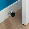 Door stopper, floor mount in stainless steel with anti-scratch