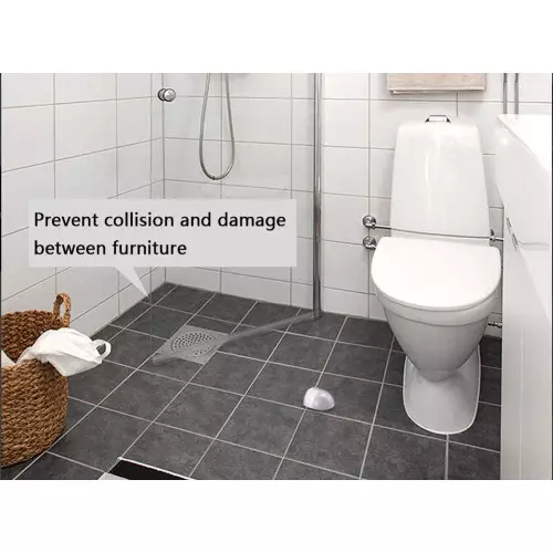 Transparente Boden-Türstopper selbstklebend Wandschutz Bester