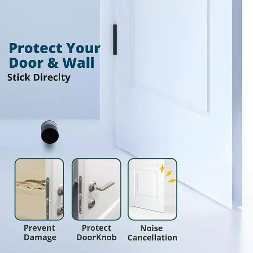 Transparente Boden-Türstopper selbstklebend Wandschutz Bester