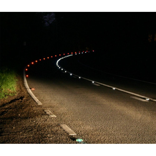 Riflettore Catarifrangente stradale in alluminio calpestabile