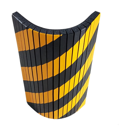 Pare-chocs adhésifs flexibles avec encoches pour murs ronds