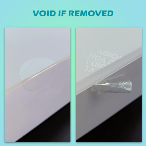 120 etiquetas invioláveis VOID círculo de 2,5 cm Melhor preço