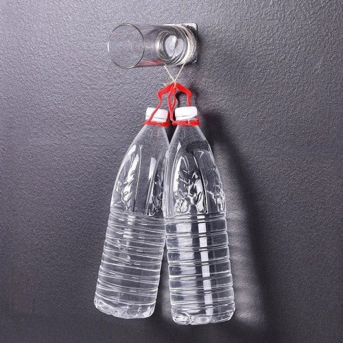 Caja transparente reutilizable doble cara 60 piezas extra