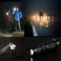 Torcia per bici con 7 Watt 3000 Lumen 3 Modalità Q5