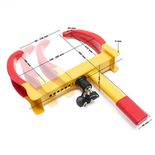Wheel lock clamp anti-theft universal tire clamping device Best