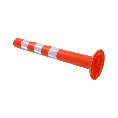 Orange plastic reflective cone pole for signaling Best Price
