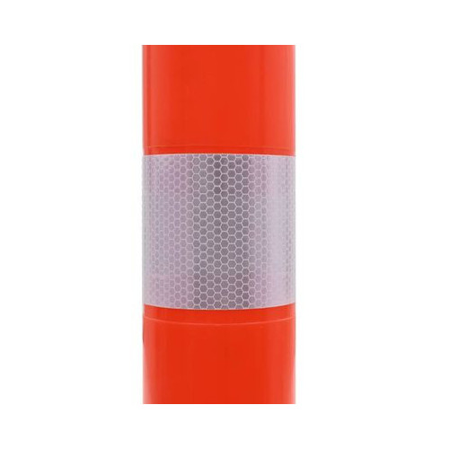 Palo cono rifrangente per segnalazione in plastica arancione