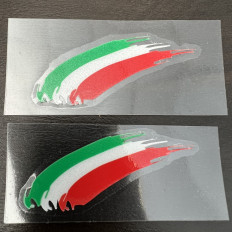 Italy Flag Stickers Various Models Reflective Best Price, shop 2