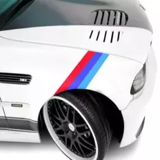 Bonnet/Bumper M3 PVC Stickers for BMW Series E39 E46 E90 X3 X5 2