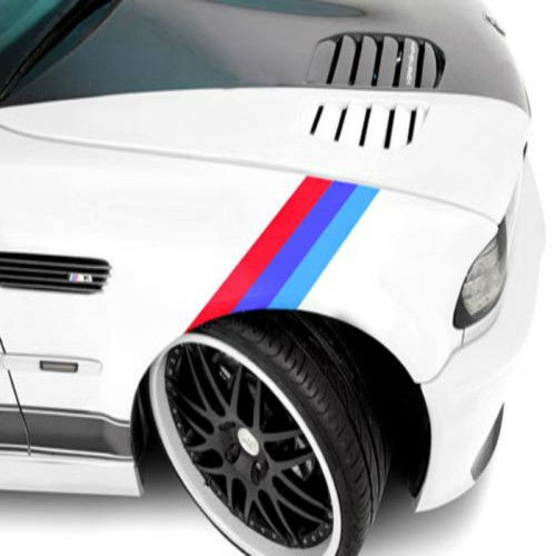 Bonnet/Bumper M3 PVC Stickers for BMW Series E39 E46 E90 X3 X5