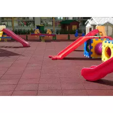 Anti-trauma interlocking tiles in synthetic rubber 40 x 40 cm 2