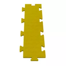 Barra giunzione pannelli nero/giallo per pavimento "Bolle"