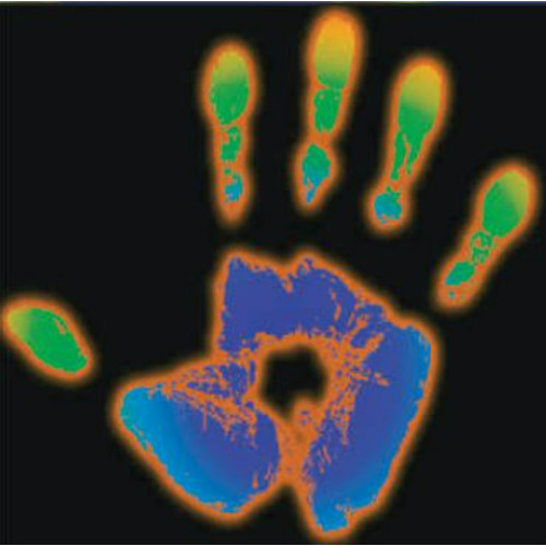 Thermochrome Flüssigkristall-Klebefolie, die bei