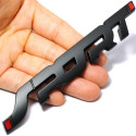 Placa adesiva escrita "SPORT" em relevo de metal 3D Melhor
