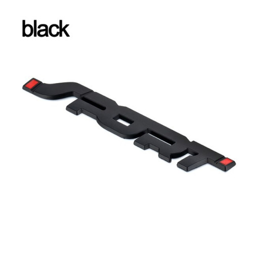 Plaque adhésive avec inscription "SPORT" en métal relief 3D