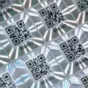 90 Adhesive labels 50mm hologram seals of guarantee and security QR CODE