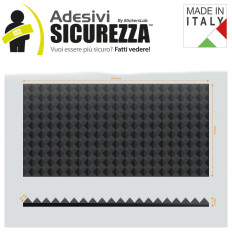 Schallabsorbierende Akustikplatte Pyramidenform feuerfest