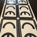 CE marking labels European conformity with permanent adhesive