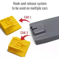 Clipe para Telepass 2019 sistema de fixação removível 3 x 3 cm 2