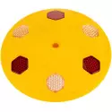 Riflettore Catarifrangente stradale giallo 140x140x20mm Miglior