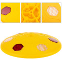 Catadióptrico reflectante vial amarillo 140x140x20mm Mejor