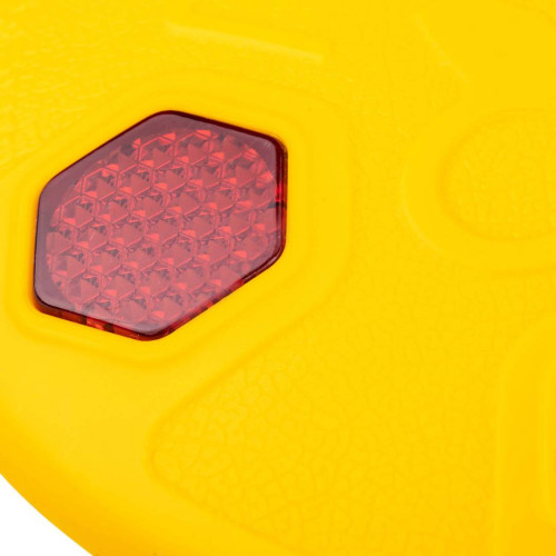 Catadióptrico reflectante vial amarillo 140x140x20mm Mejor