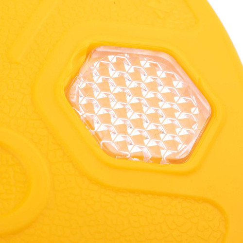 Catadióptrico reflectante vial amarillo 140x140x20mm Mejor