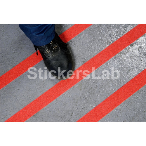 Fita adesiva antiderrapante vermelha para escadas e piso venda