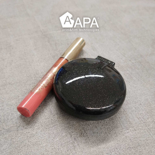 Film adhésif noir nacré brillant APA made in Italy covering