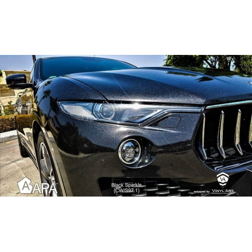 Película adhesiva negra perlada brillante APA made in Italy car