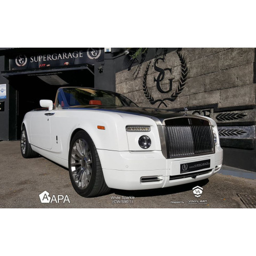 Pellicola adesiva lucido perlescente bianco APA made in Italy