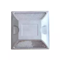 Reflector de carretera para suelo en aluminio - 100x100x20mm 2