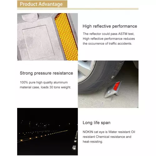 Katzenauge Reflektor aus Aluminium - 100x100x20mm Bester Preis