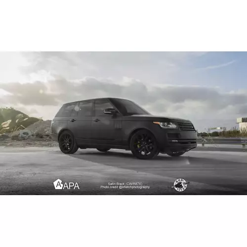 Pellicola adesiva satinato nero opaco APA made in Italy car