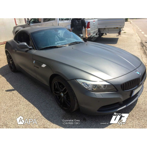 Film adhésif gris canon métallisé mat APA made in Italy