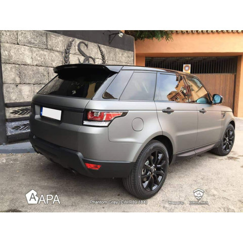 APA matte metallic Phantom Grey adhesive film made in Italy car