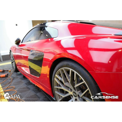 Película adhesiva rojo brillante APA made in Italy car wrapping