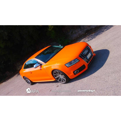 APA glänzende Orange Klebefolie made in Italy Car Wrapping h152