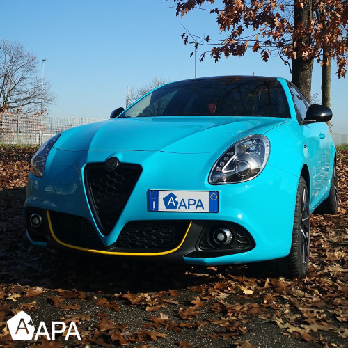 Película adesiva azul Miami brilhante APA made in Italy