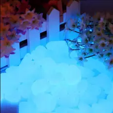 Sassi luminosi di resina fotoluminescente colore Blu Sky per 2