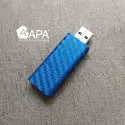 APA 3D blaue Carbonoptik Klebefolie made in Italy Car Wrapping